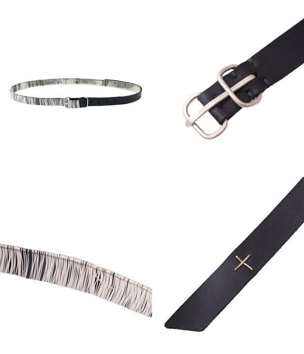 楽天市場】m.a+ : double oval buckle medium belt : EL33B-GR20[RIP 