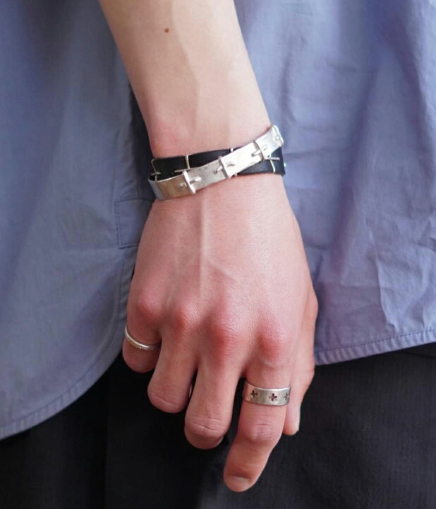 楽天市場】m.a+ / エムエークロス : silver stitched cross bracelet 