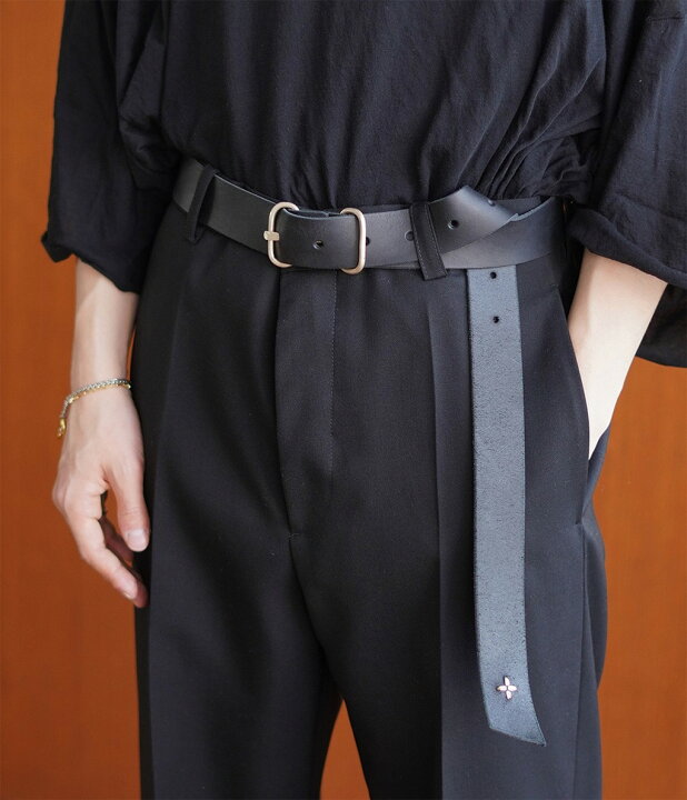 楽天市場】m.a+ : double oval buckle wide belt : EL1E-GR30[RIP][D  