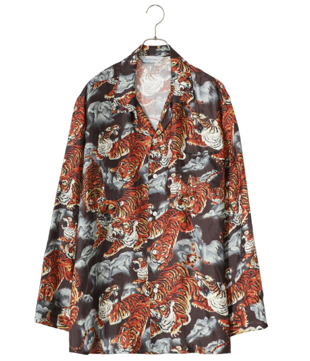楽天市場】[送料無料]NIPOALOHA : SILK LONG SLEEVE ALOHA SHIRT(百虎 