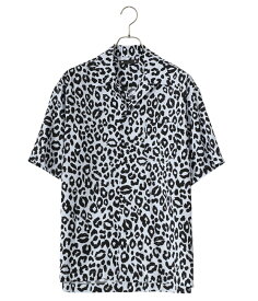 MINEDENIM / マインデニム : Lips Leopard Print Open Collar SH : リップス レオパード プリント オープンカラーシャツ 柄シャツ 総柄 メンズ 半袖シャツ トップス 春夏 ルーズシルエット グラフィック : 2405-5005【NOA】