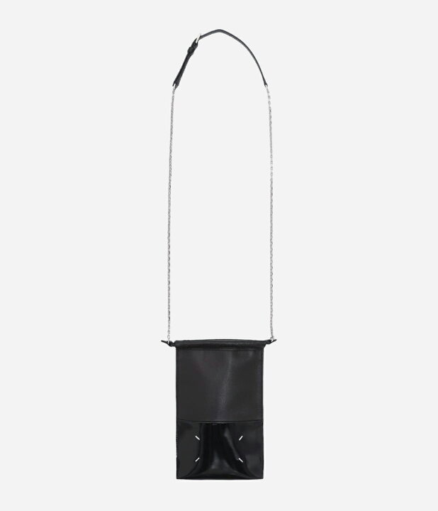 楽天市場】Maison Margiela : DRAWSTRING PHONE NECK POUCH WITH CHAIN  