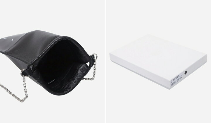 楽天市場】Maison Margiela : DRAWSTRING PHONE NECK POUCH WITH CHAIN  