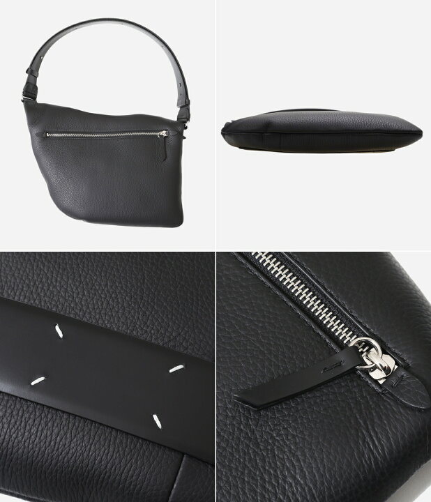 値下げ】Maison Margiela 5AC Saddle Bag 型押しショルダーバッグ 