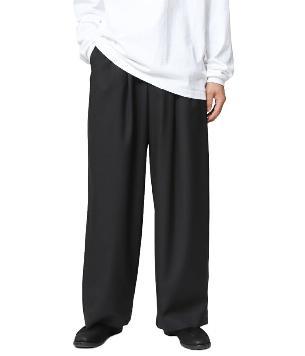 楽天市場】[送料無料]MARKAWARE : TRIPLE PLEATED EASY TROUSERS / 全2 