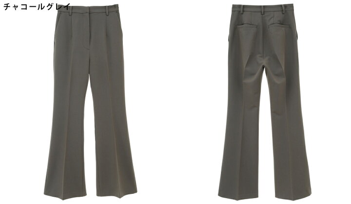 楽天市場】CLANE : [レディース]CENTER PRESS SLIM FLARE PANTS / 全2 