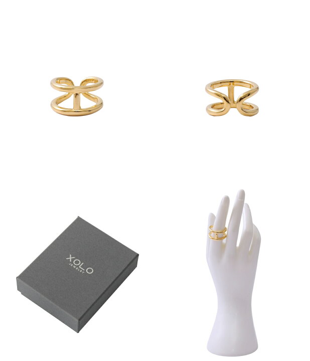 楽天市場】XOLO JEWELRY : H Ring 24K Coating : XOR013-AG[COR][REA 