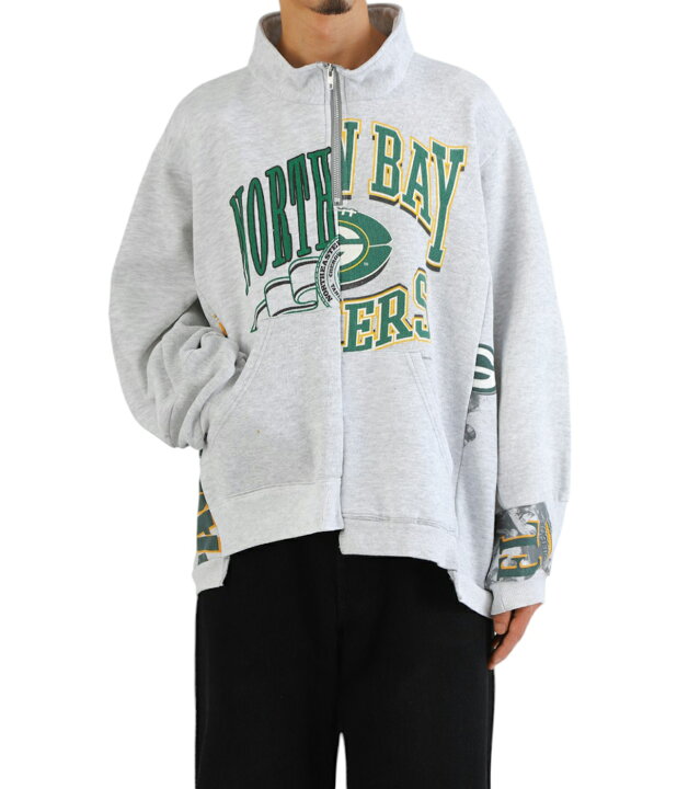楽天市場】77circa : circa make wide half zip sweat top : cc24aw-12 