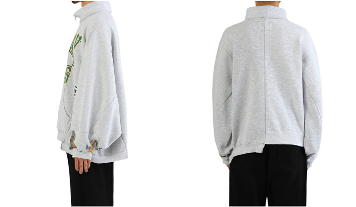 楽天市場】77circa : circa make wide half zip sweat top : cc24aw-12 