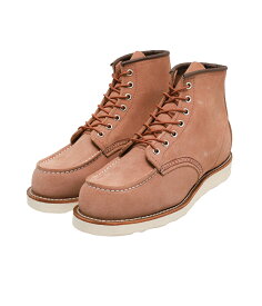 RED WING / レッドウィング : 6“ CLASSIC MOC No.8208 : 靴 シューズ ブーツ ショートブーツ 牛革 クラシック モック ローズ ピンク アビリーン ラフアウト トラクショントレッド アイリッシュセッター : 8208【STD】