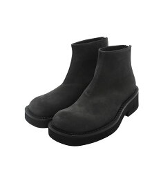 MM6 Maison Margiela / エムエムシックス メゾンマルジェラ : ANKLE BOOT : アンクルブーツ スクエアトゥ バックジップ シューズ ブーツ 牛革 イタリア ダメージ加工 スウェード ラバーソール : SH1WU0002-P6385【RIP】