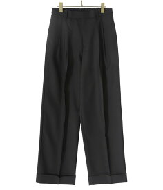 MARKAWARE / マーカウェア : ORGANIC WOOL TROPICAL DOUBLE PLEATED CLASSIC WIDE TROUSERS : オーガニックウールダブルプリーテッドクラシックワイドトラウザーズ : A24A-08PT01C【MUS】【WIS】