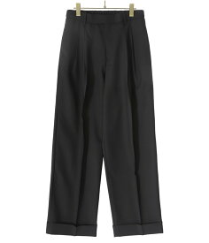 【送料無料】MARKAWARE / マーカウェア : ORGANIC WOOL TROPICAL DOUBLE PLEATED CLASSIC WIDE TROUSERS : オーガニックウールダブルプリーテッドクラシックワイドトラウザーズ : A24A-08PT01C【MUS】【WIS】