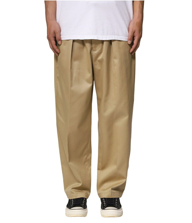 楽天市場】[送料無料]FARAH : Two Tuck Wide Tapered Pants : FR0401 