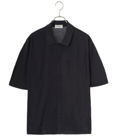 JOHN SMEDLEY / ジョンスメドレー : S4674 KNIT S/S SHIRTS / 全3色 : 半袖ニット ニットポロ ニットシャツ ポロシャツ トップス 半袖シャツ イギリス コットン コットンニット カジュアル シンプル メンズ : S4674【MUS】