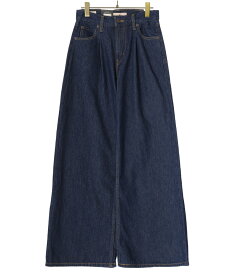 LEVI'S / リーバイス : 【レディース】BAGGY DAD WIDE LEG : バギーダッドワイドレッグ リーバイスデニム ワイドデニム トレンド ミッドライズ ワイドレッグ ストレートレッグ ブリーツ リラックスフィット ワイドシルエット : A7455-0003【DEA】