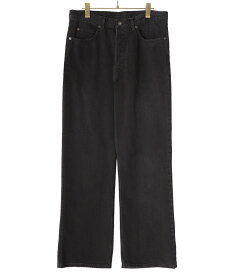 【送料無料】marka / マーカ : SHOE CUT JEANS - BLACK - : シューカットジーンズブラック デニムパンツ シューカット シルエット セットアップ バイカーパンツ フレア オーガニックコットン ストレート ジャストレングス : M24A-04PT32C【COR】【WIS】