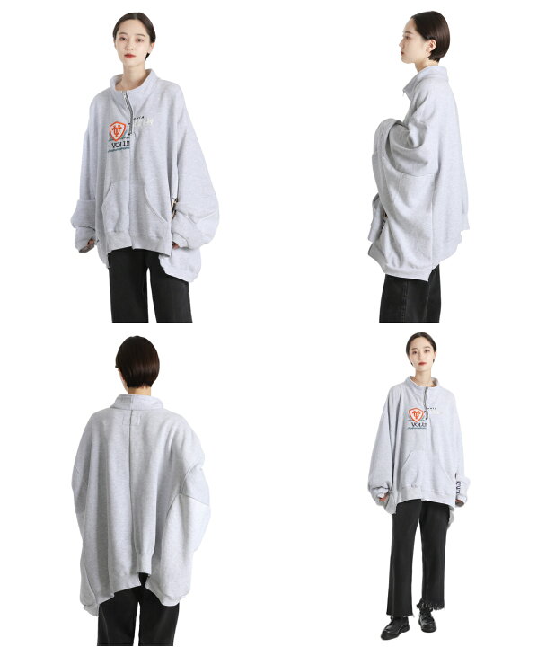 楽天市場】77circa : circa make wide half zip sweat top : cc24aw-12 