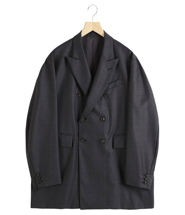 楽天市場】URU / ウル : WOOL GLEN CHECK - DOUBLE BREASTED JACKET 