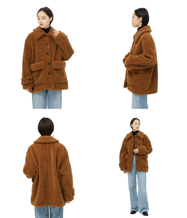 楽天市場】CLANE : [レディース]RIDGE POCKET BOA OVER COAT : 17104  