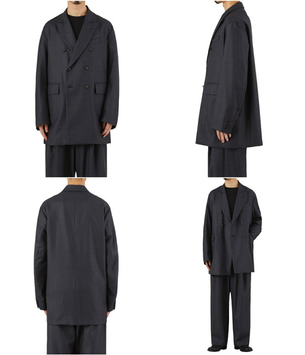 楽天市場】URU : WOOL GLEN CHECK - DOUBLE BREASTED JACKET 