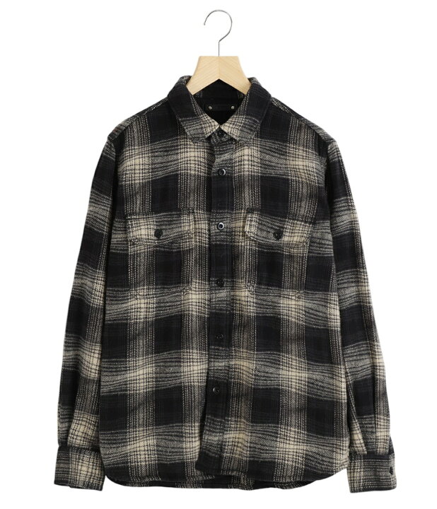 楽天市場】MINEDENIM : Distortion Ombre Check Flannel Over SH / 全2 