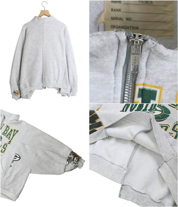 楽天市場】77circa : circa make wide half zip sweat top : cc24aw-12 