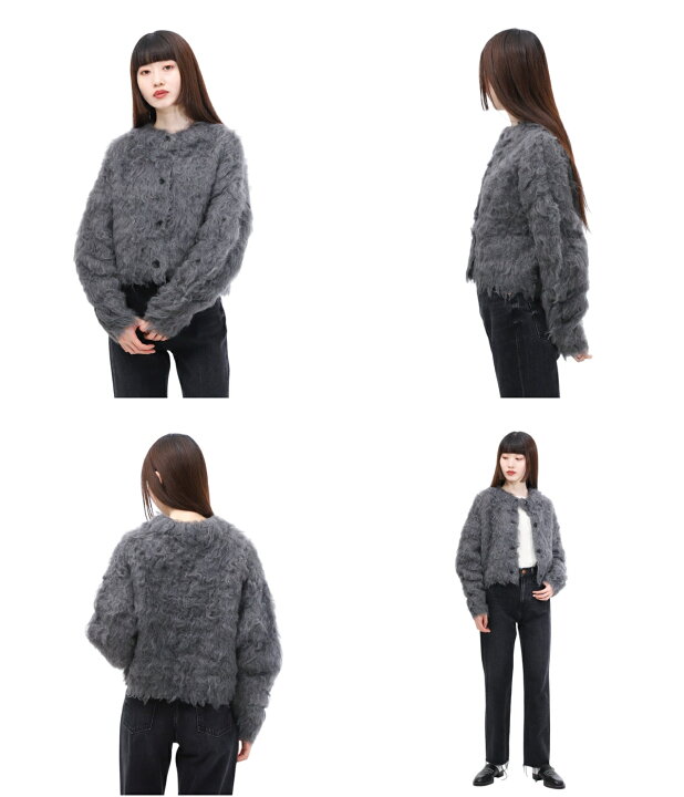 楽天市場】[送料無料]CLANE : [レディース]SHAGGY SHORT KNIT CARDIGAN  