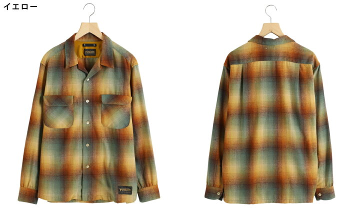 楽天市場】MINEDENIM : PENDLETON W.Check Double Pocket Open Collar 