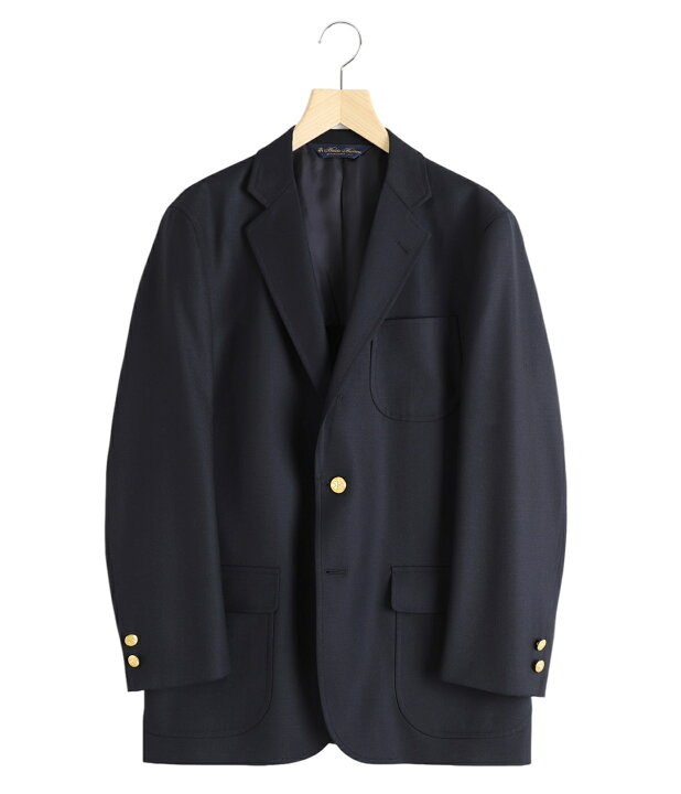 最高級品】BROOKS BROTHERS【テーラードジャケット /紺ブレ】40REG 金 