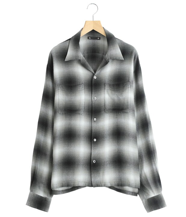 楽天市場】[送料無料]MINEDENIM : R.Flannel Ombre Open Collar SH 