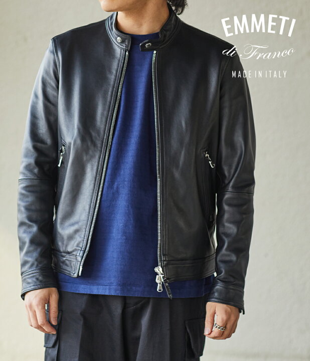 楽天市場】[P5倍]EMMETI : MASSIMO nappa cerate nero : massimo-n-c 