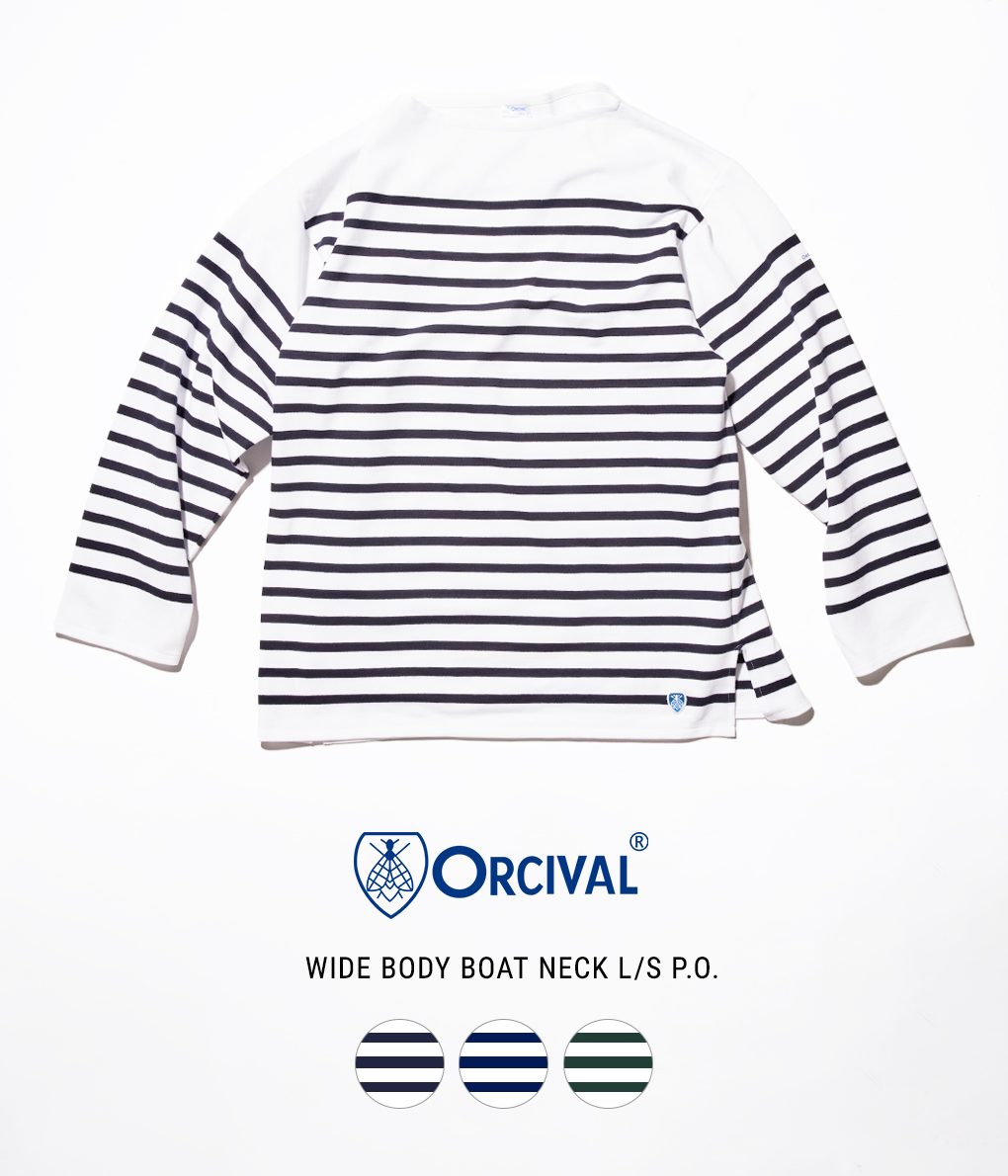 楽天市場】【セール】ORCIVAL / オーシバル : WIDE BODY BOAT NECK L/S