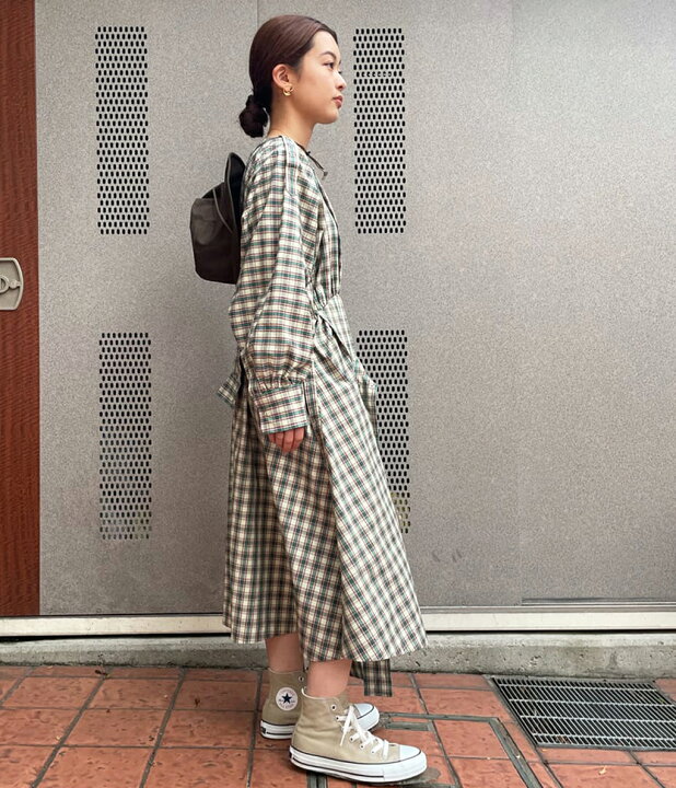 楽天市場 送料無料 Beautiful People ビューティフルピープル レディース Double End Tartan Ox Dolman Sleeve Dress ドレス ワンピース 2way オフショルダー ダブルエンド タータンオックス ドルマンスリーブ ロング スリーブ 長袖 Ann