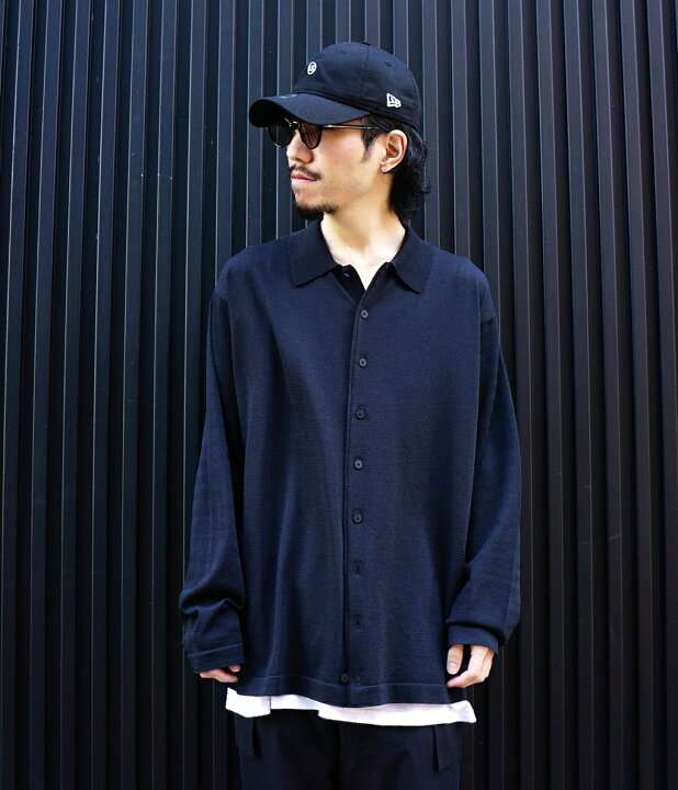 楽天市場 Descente Pause デサントポーズ Firacis Knit Shirt フィラシス ニットシャツ カーディガン スタンダード メンズ Dlmrjb63 Noa ａｒｋｎｅｔｓ