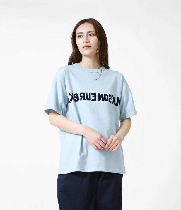楽天市場 Maison Eureka メゾンエウレカ レディース Flocky Me Logo T 全2色 フロッキー ミー ロゴ Tシャツ 半袖 カットソー コットン レーヨン ヴィンテージライク フロッキープリント リラックス 夏 レディース Eureka 291 Dea ａｒｋｎｅｔｓ