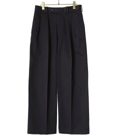 MARKAWARE / マーカウェア : DOUBLE PLEATED TROUSERS / 全2色 : ダブルプリーテッドトラウザーズ ワイドチノ : A23D-03PT01C【MUS】