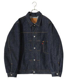 【送料無料】LEVI'S / リーバイス : TYPE 1 TRUCKER : タイプワン ファースト デニムジャケット Tバッグ仕様 ヴィンテージ風 復刻 ダブルプリーツ 胸ポケット シンチバック リラックスフィット 現代風 通気性 リンスカラー メンズ : A3174-0002【AST】