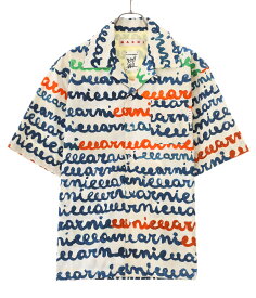 MARNI / マルニ : MAREMARNI POPLIN BOWLING SHIRT : ボーリングシャツ プリント フラミニア ヴェロネシ コットン ボクシーフィット メンズ : CUMU0213A0-UTC232【RIP】