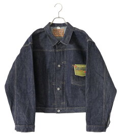 BUZZ RICKSON’S / バズリクソンズ : WWII BLUE DENIM BLOUSE SPLIT T : ワールドワー ブルーデニム スプリット ティーバッグ ファースト ジージャン デニム 伝説 第二次世界大戦 物資不足 ポケットフラップ デスプリット : BR16041T【STD】