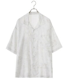 【送料無料】Porter Classic / ポータークラシック : HEART ALOHA SHIRT / 全2色 : ハートアロハ アロハシャツ 柄シャツ 半袖シャツ メンズ ブラック ホワイト 水彩画 レーヨン ゆったりシルエット インナー オーバーサイズ 清涼感 : PC-024-2149【COR】