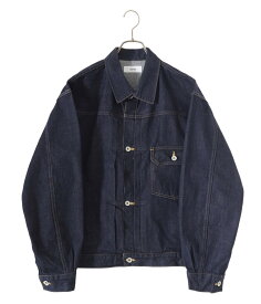 marka / マーカ : TYPE1 DENIM JACKET - organic cotton 12oz denim - : タイプ1デニムジャケット サスティナブル オーガニックコットン スリットポケット ボックスシルエット メンズ インディゴ セットアップ 日本製 : M23C-02BL01C【COR】