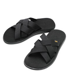 Teva / テバ : VOYA SLIDE / 全2色 : ヴォヤ スライド サンダル スポーツサンダル アウトドア テヴァ ストラップ ビーチサンダル 軽量 衝撃吸収 低反発 タウンユース レジャー 快適 シンプル 履きやすい ブラック ネイビー : 1099272 【PIE】【REA】