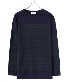 BALLAST ARK / バラストアーク : PANEL BORDER KNIT / : パネル ボーダー ニット ボーダーニット 長袖 メンズ レディース ユニセックス トップス コットン100％ カジュアル タウンユース : BA05-K003【AST】【REA】