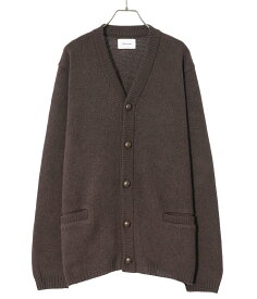 【送料無料】PORT BY ARK / ポートバイアーク : Knit Cardigan / 全2色 : ニット カーディガン ヴィンテージ エルボーパッチ トップス ウールニット レイヤードスタイル クラシカル ギフト 贈り物 日本製 ARKnets アークネッツ : PO12-K001【COR】【BJB】