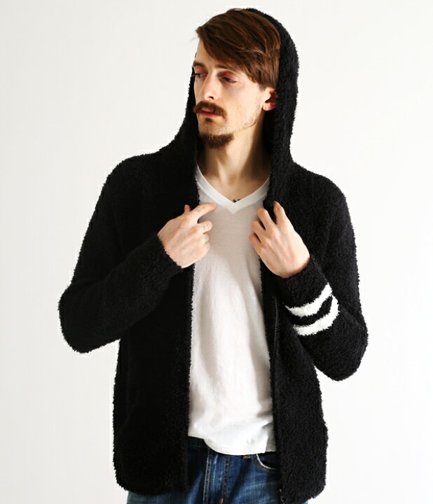 楽天市場 Barefoot Dreams ベアフット ドリームス 男性サイズ Mens Zip Hoodie With Stripe メンズ フーディ パーカー ストライプ C594black Pie ａｒｋｎｅｔｓ