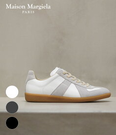 【送料無料】Maison Margiela / メゾン マルジェラ : REPLICA SNEAKER / 全3色 : レプリカスニーカー スニーカー 靴 シューズ カーフスキン ジャーマントレーナー ミリタリー ローカット ラバーソール トレーニングシューズ : S57WS0236-P1895【RIP】【BJB】