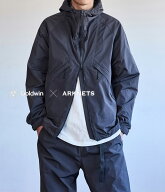 [送料無料]Goldwin : 別注 Dope Dyed Rip-stop Hooded Jacket : ONLYARK-1-2518[PIE][REA]