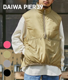 【送料無料】DAIWA PIER39 / ダイワ ピアサーティナイン : TECH REVERSIBLE PULLOVER PUFF VEST / 全4色 : テック リバーシブル プル オーバー パフ ベスト アウター リバーシブル プル オーバー ベスト ベージュ ブラック グレー ピンク : BJ-23023W【PIE】