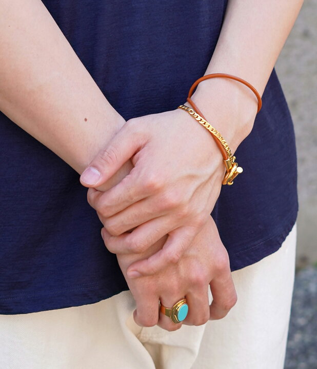 楽天市場】[送料無料]XOLO JEWELRY : Basic Link Bracelet -4mm- 24K 